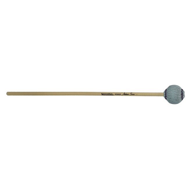 Innovative Percussion - IP5002R - Medium Soft Marimba Mallets - Light Gray Yarn - Rattan