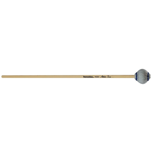 Innovative Percussion - IP5004 - Medium Hard Marimba Mallets - Light Gray Yarn - Cedar