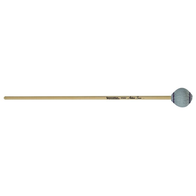 Innovative Percussion - IP5002 - Medium Soft Marimba Mallets - Light Gray Yarn - Cedar