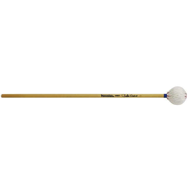 Innovative Percussion - ERIKO1 - Ultra Bass Marimba Mallets - White Yarn - Rattan