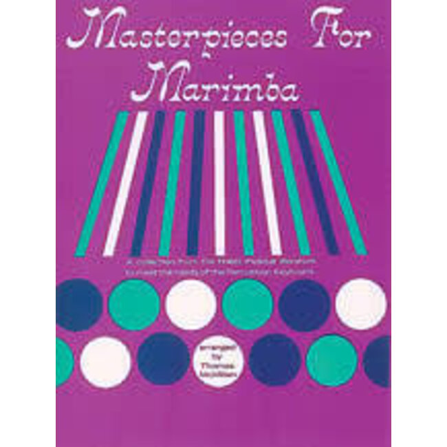 Masterpieces for Marimba - by Thomas McMillan - 00-PROBK01202