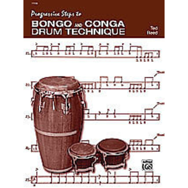 Progressive Steps to Bongo and Conga Drum Technique - by Ted Reed - 00-17316