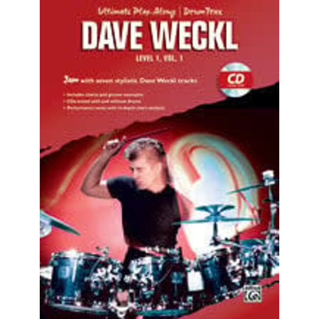 Ultimate Play-Along Drum Trax: Dave Weckl, Level 1, Volume 1 - by Dave Weckl - 00-MMBK0048CD