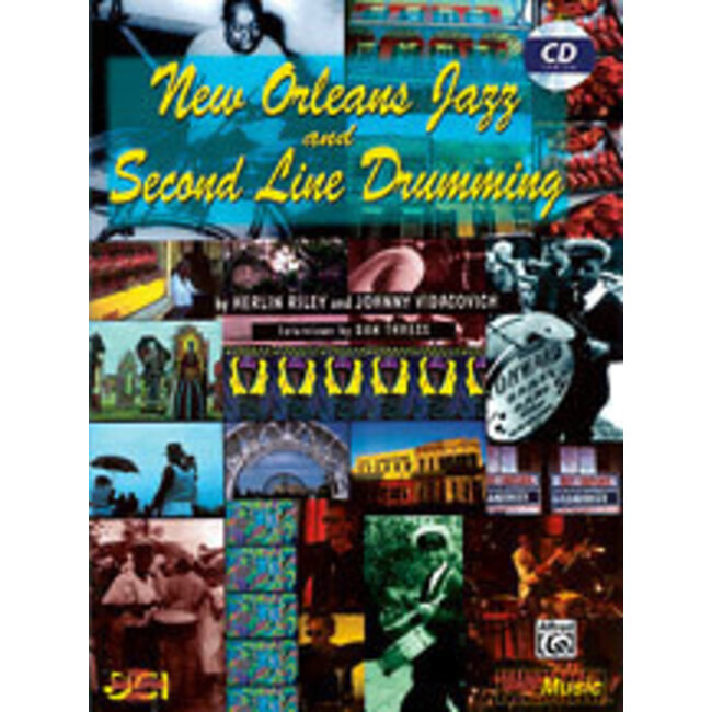 New Orleans Jazz and Second Line Drumming - by Herlin Riley and Johnny Vidacovich - 00-MMBK0043CD