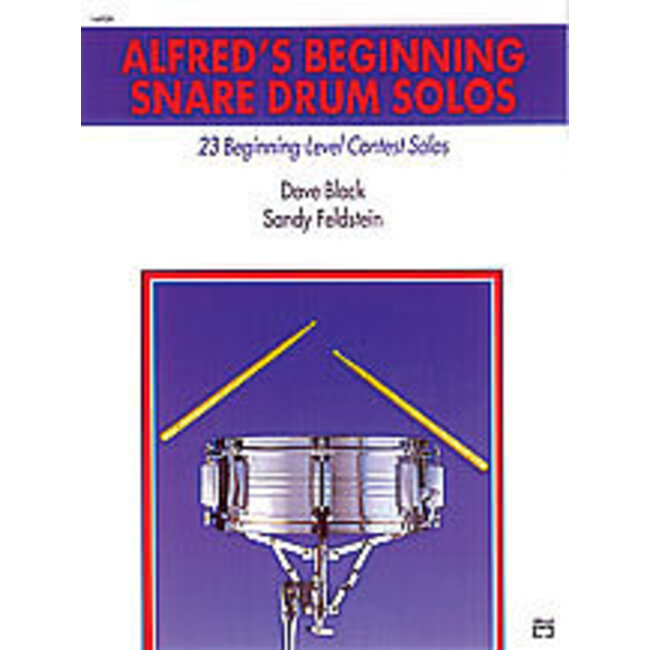 Alfred's Beginning Snare Drum Solos - by Dave Black and Sandy Feldstein - 00-16928