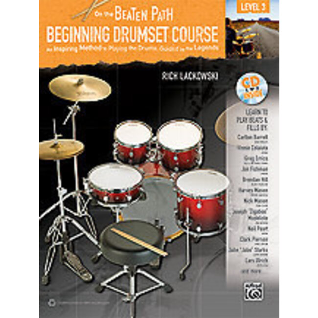 On the Beaten Path: Beginning Drumset Course, Level 3 - by Rich Lackowski - 00-35445