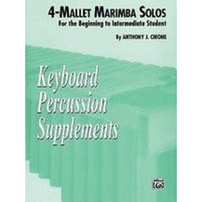 4-Mallet Marimba Solos - by Anthony J. Cirone - 00-EL03860