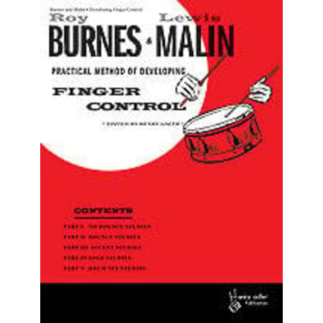 Developing Finger Control - by Roy Burns and Lewis Malen / ed. Henry Adler - 00-HAB00016