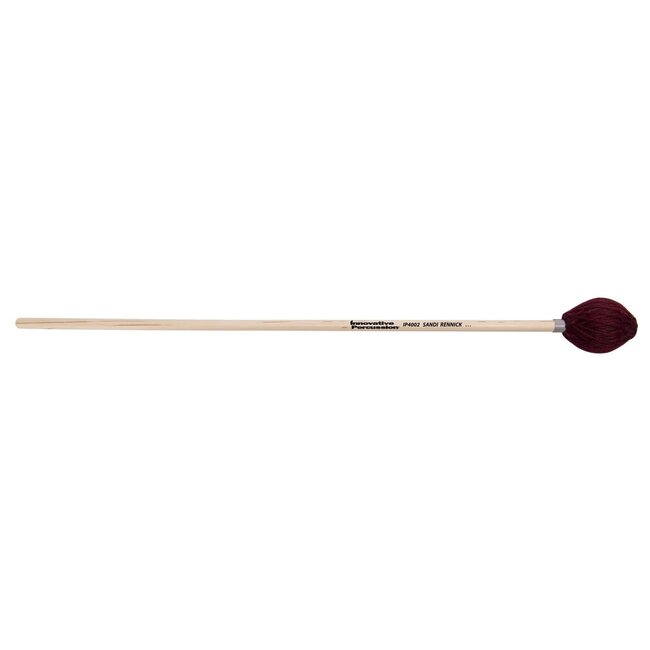 Innovative Percussion - IP4002 - Medium Marimba Mallets - Cranberry Yarn - Birch
