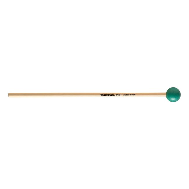 Innovative Percussion - IP904 - Hard Xylophone / Glockenspiel Mallets - 1-1/4" Green - Rattan