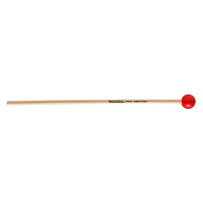 Innovative Percussion - IP902 - Medium Soft Xylophone / Glockenspiel Mallets - 1-1/8" Red - Rattan