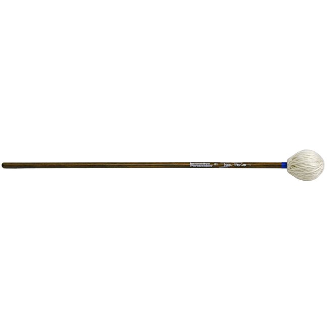 Innovative Percussion - IT1 - Bass Marimba Mallets -  White Yarn - Walnut Stained Birch