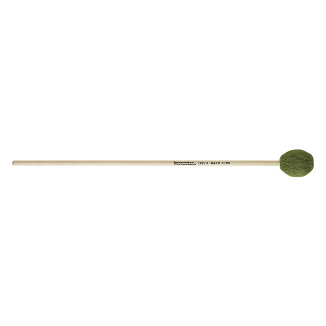 Innovative Percussion - IP813 - Strong Legato Medium Hard Marimba Mallets - Green Yarn - Birch