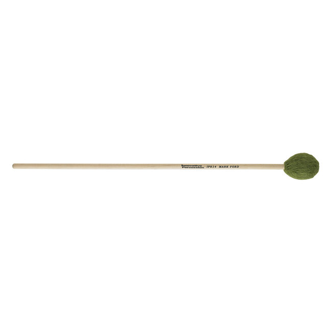 Innovative Percussion - IP814 - Strong Legato Hard Marimba Mallets - Green Yarn - Birch