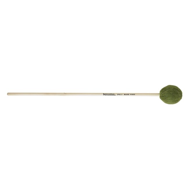 Innovative Percussion - IP811 - Strong Legato Soft Marimba Mallets - Green Yarn - Birch
