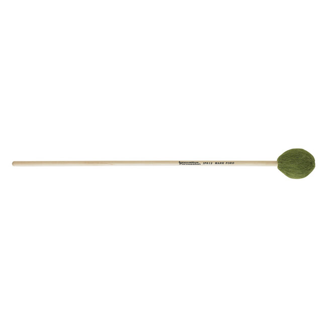 Innovative Percussion - IP812 - Strong Legato Medium Soft Marimba Mallets - Green Yarn - Birch