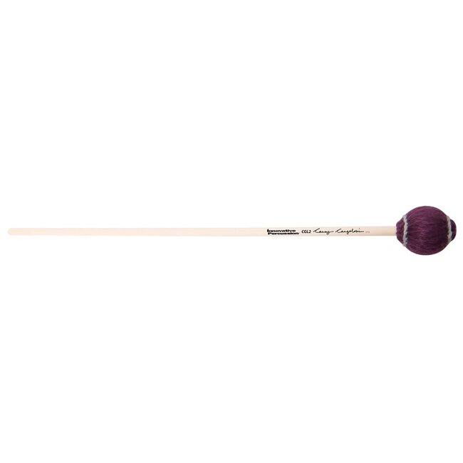 Innovative Percussion - CGL2 - Rich Articulate Bass Marimba Mallets - Dark Purple Cord - Birch