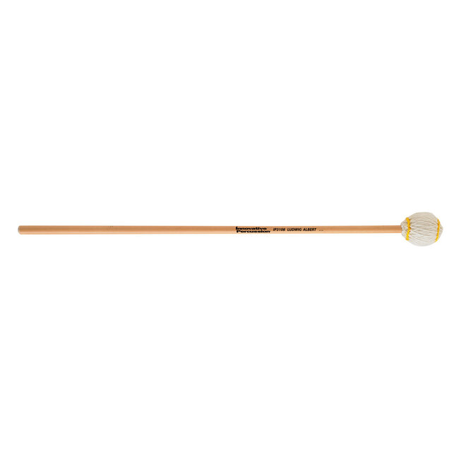 Innovative Percussion - IP3108 - Extra Hard Marimba Mallets - Off-White Yarn - Rattan