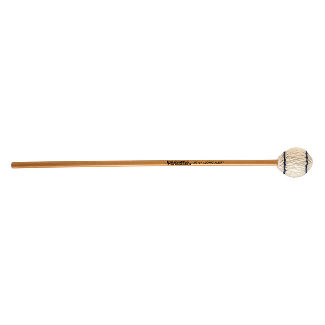 Innovative Percussion - IP3101 - Extra Soft Marimba Mallets - Off-White Yarn - Rattan