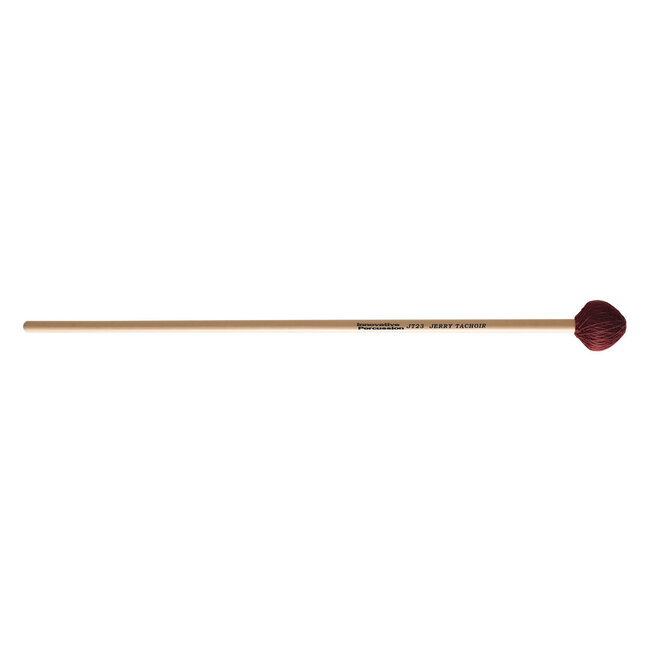 Innovative Percussion - JT23 - Jerry Tachoir / Medium Vibraphone Mallets - Maroon Cord - Rattan