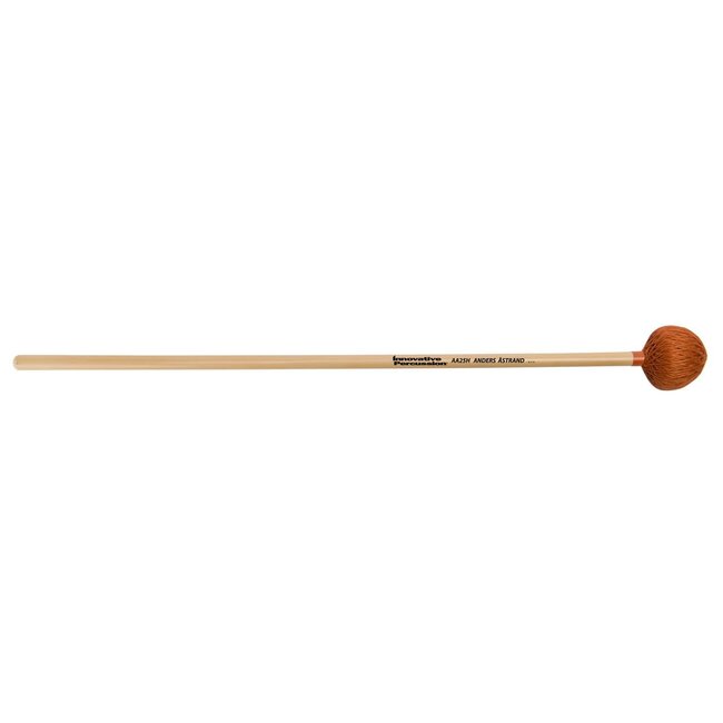 Innovative Percussion - AA25H - Heavy Medium Vibraphone / Marimba Mallets - Orange Cord - Rattan