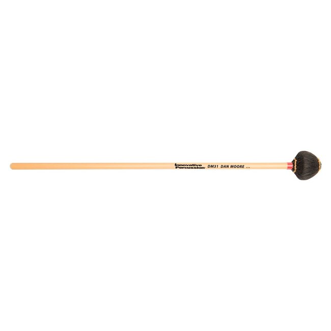 Innovative Percussion - DM31 - Dan Moore / Hard Vibraphone Mallets - Black Cord - Rattan