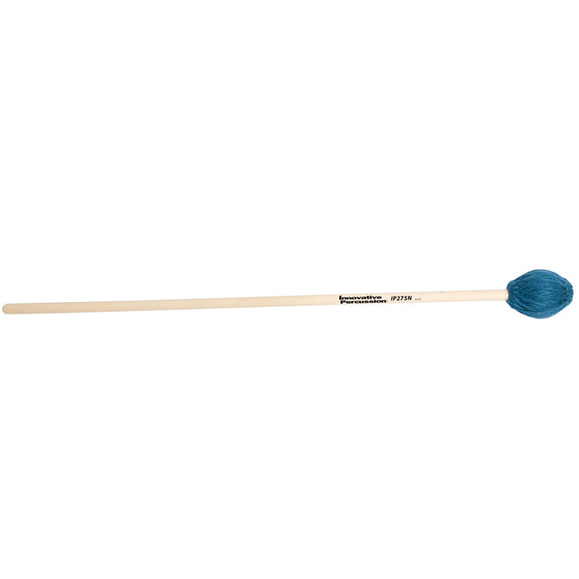 Innovative Percussion - IP275N - Medium Hard Legato Marimba Mallets - Teal Yarn - Natural Birch