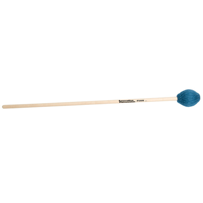 Innovative Percussion - IP200N - Medium Soft Marimba Mallets - Teal Yarn - Natural Birch