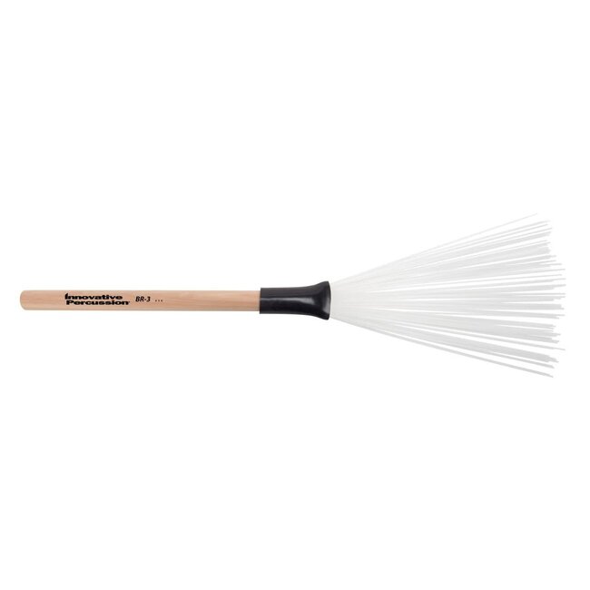 Innovative Percussion - BR-3 - Wood Handle Nylon Brushes - Medium