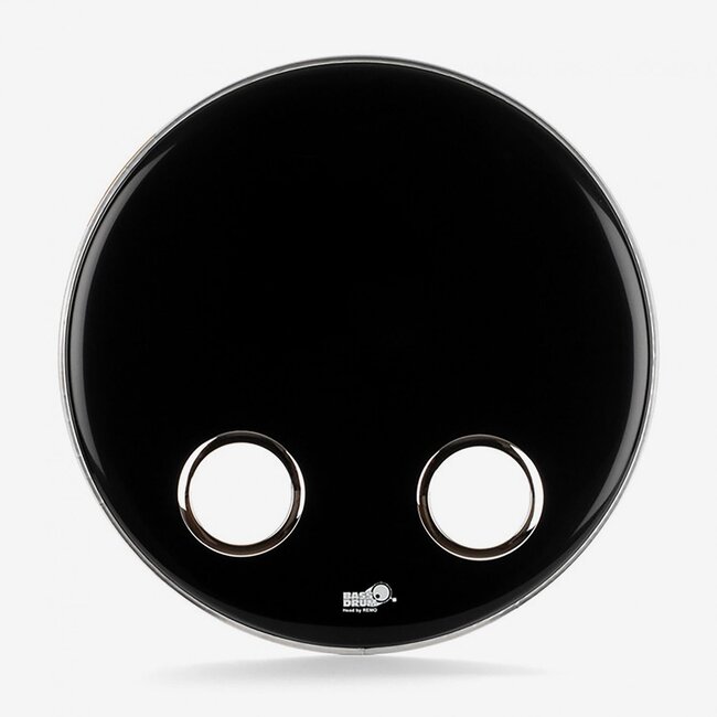 Bass Drum O's - ES-2224C - 22" Ebony Remo w/2- HC4