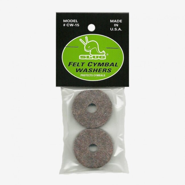 SLUG Percussion - CW152 - FCW-Felt Cym Washers 2 Pk (1.5"x .5")