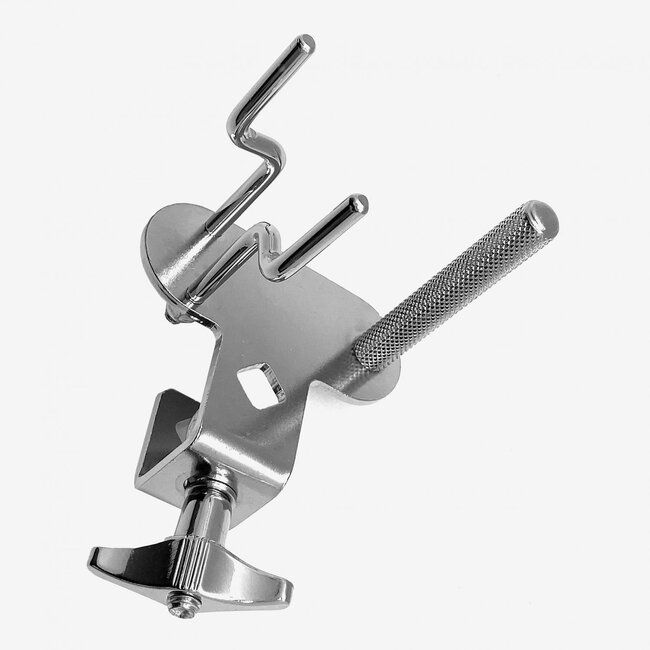 Danmar - 201C - Combo Cowbell & Woodblock Holder (Mounts to 3/8" Rod)