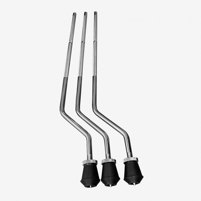Danmar -1040 - 3-Pack 10mm Floor Tom Legs w/ Adjustable Spike Feet