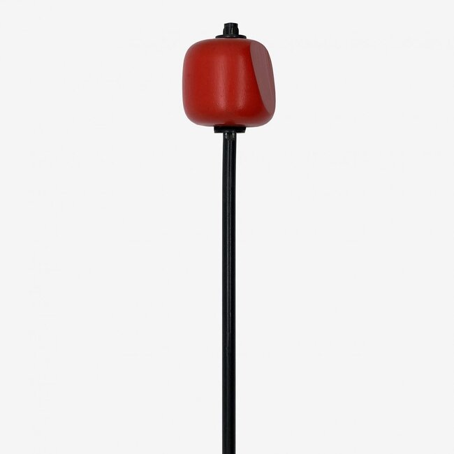 Danmar - 204R - Bass Drum Beater - Red Hard Wood, Black Shaft