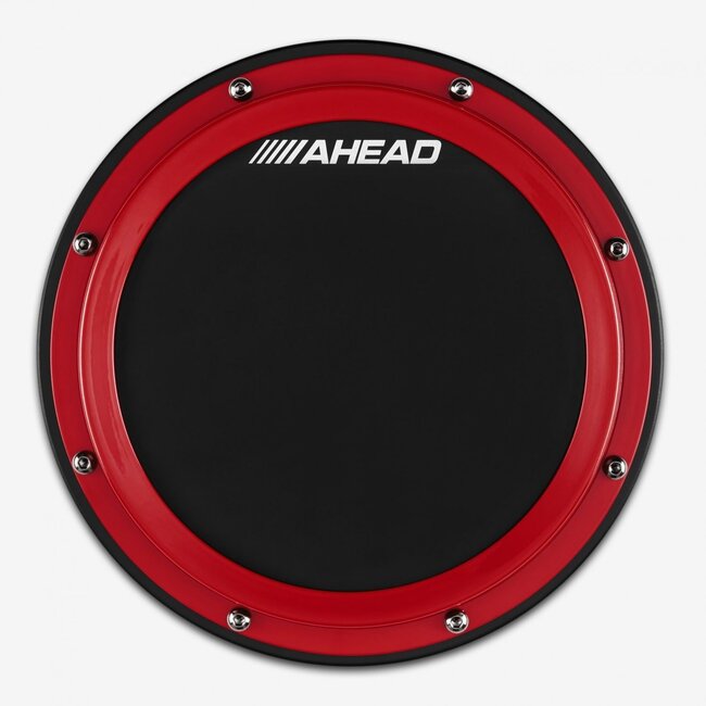 Ahead - AHSHP10R - 10" S-Hoop Pad with Snare Sound Black Rubber/Red Hoop
