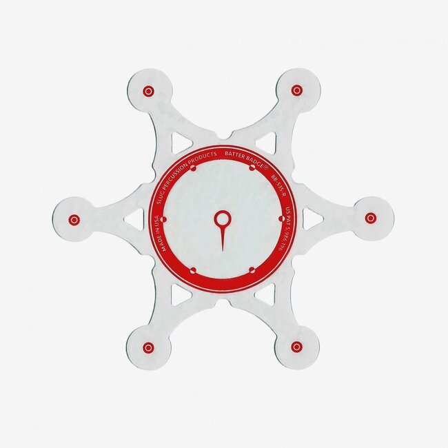 SLUG Percussion - BB-535-BBR - Batter Badge 5.35" Diameter, Heavy Duty Impact Pad - RED