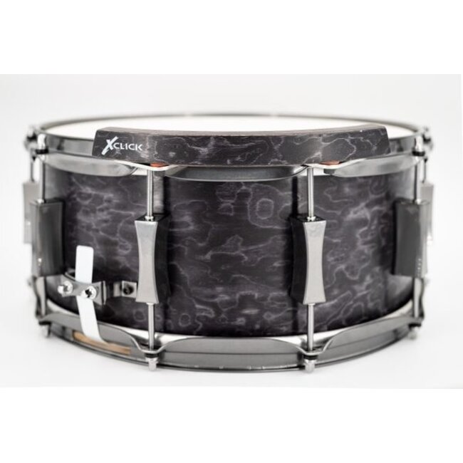 Gruv-X - GRVCM-6514SD-SM - Pork Pie 6.5x14â€ Snare Drum Bundle, Shadow Maple
