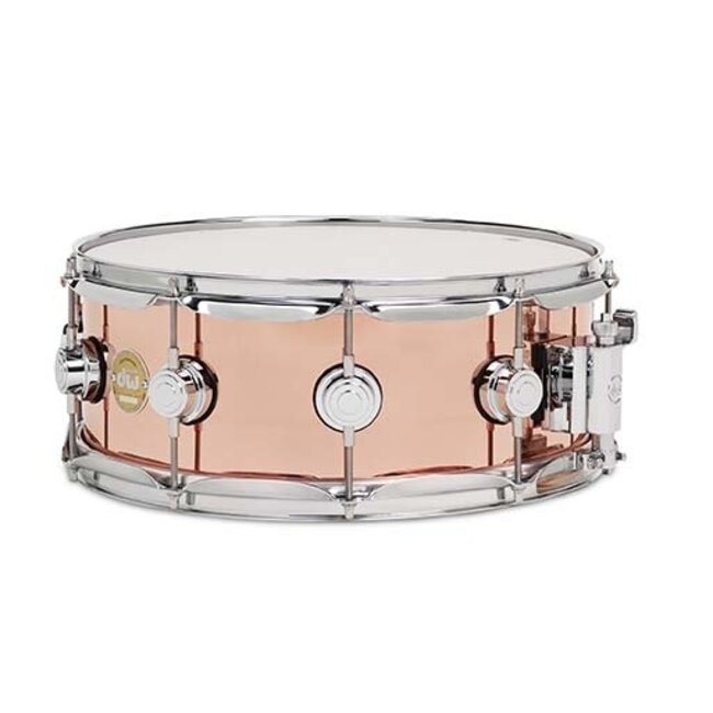 DW - DRVP5514SPC - Copper Snare Polished 5.5x14, Chrome Hardware