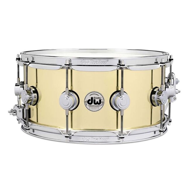 DW - DRVN6514SPC - Brass Snare Polished 6.5x14, Chrome Hardware