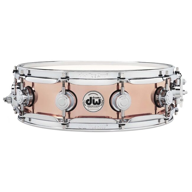 DW - DRVP0414SPC - Copper Snare Polished 4x14, Chrome Hardware