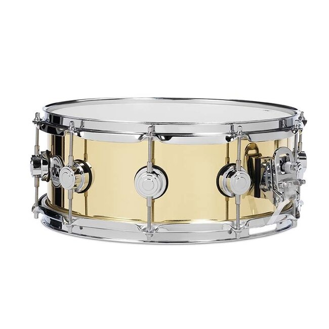 DW - DRVN5514SPC - Brass Snare Polished 5.5x14, Chrome Hardware