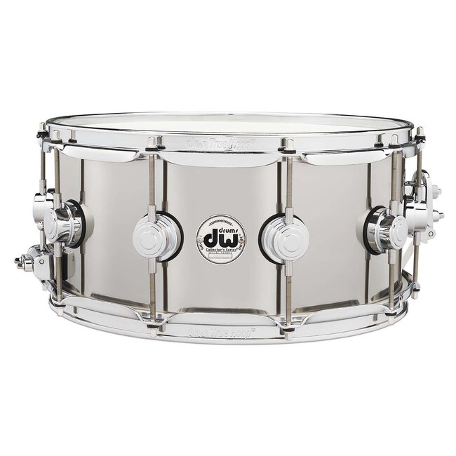 DW - DRVL6514SPC - Stainless Steel Snare 6.5x14, Chrome Hardware