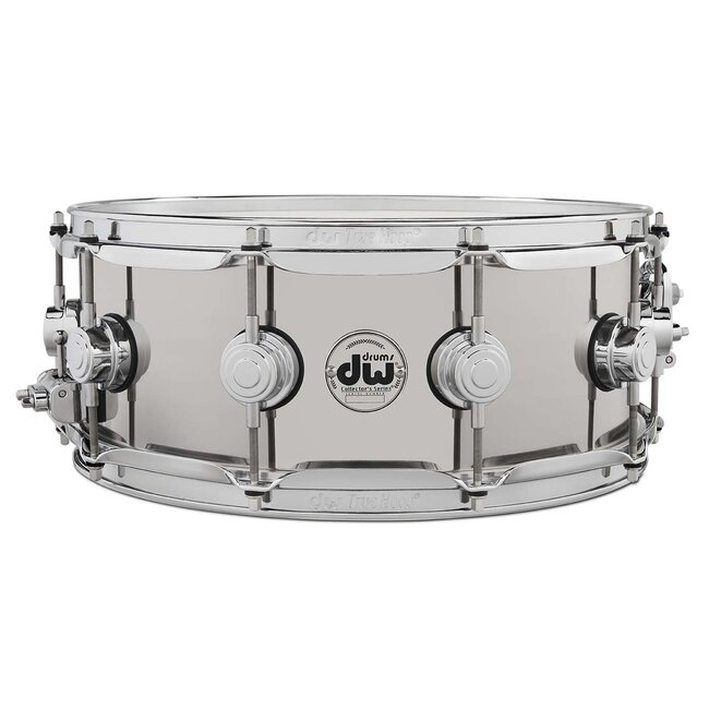 DW - DRVL5514SPC - Stainless Steel Snare 5.5x14, Chrome Hardware