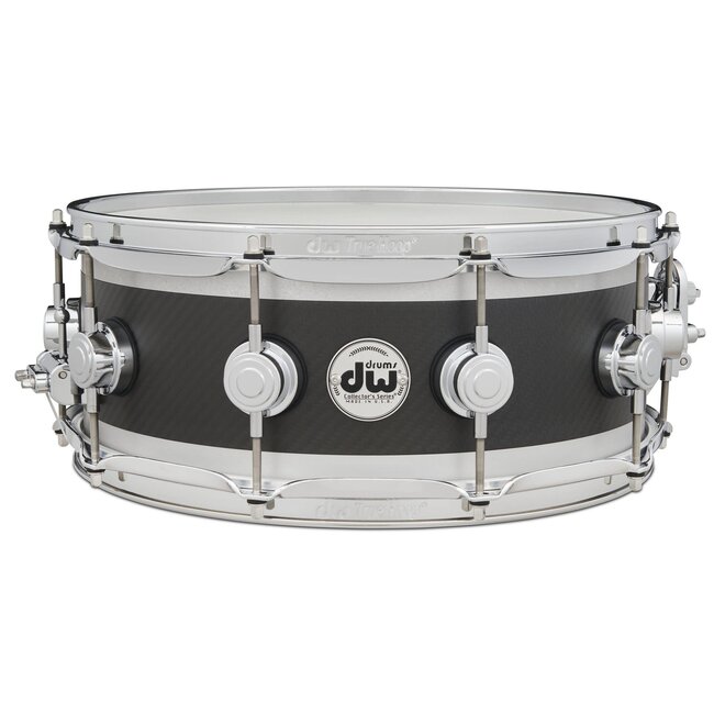 DW - DRVF5514SEC - Carbon Fiber Edge Snare 5.5x14, Chrome Hardware