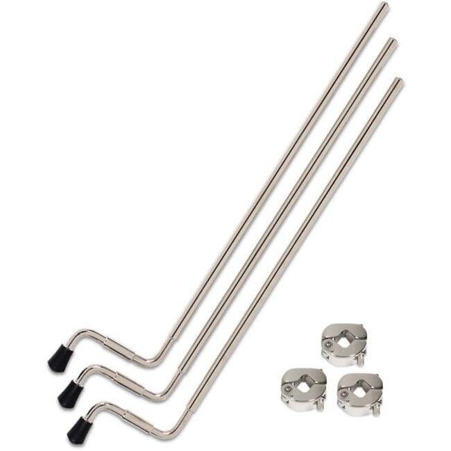 DW - DRSPFTL-NK23P - 3 Floor Tom Legs W 2012 Memory, Nickel