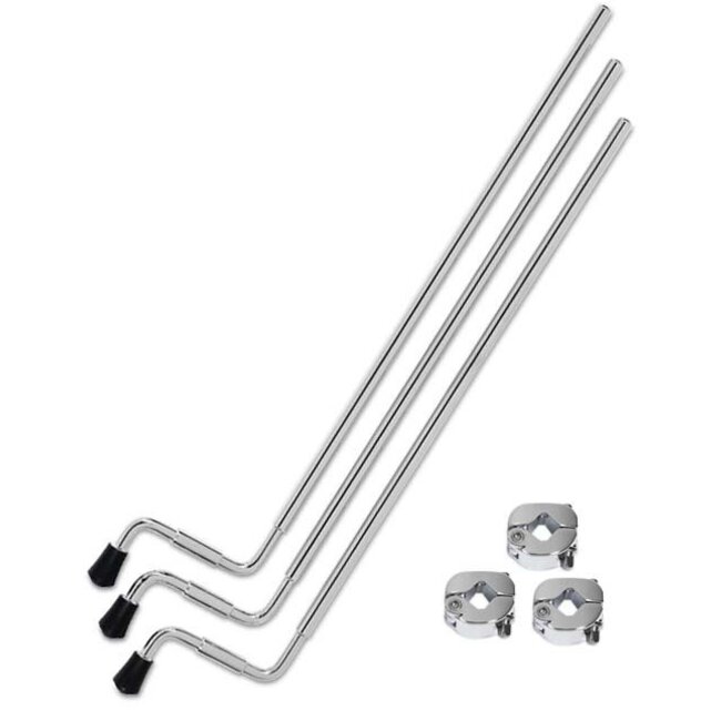 DW - DRSPFTL-CR23P - 3 Floor Tom Legs W 2012 Memory, Chrome