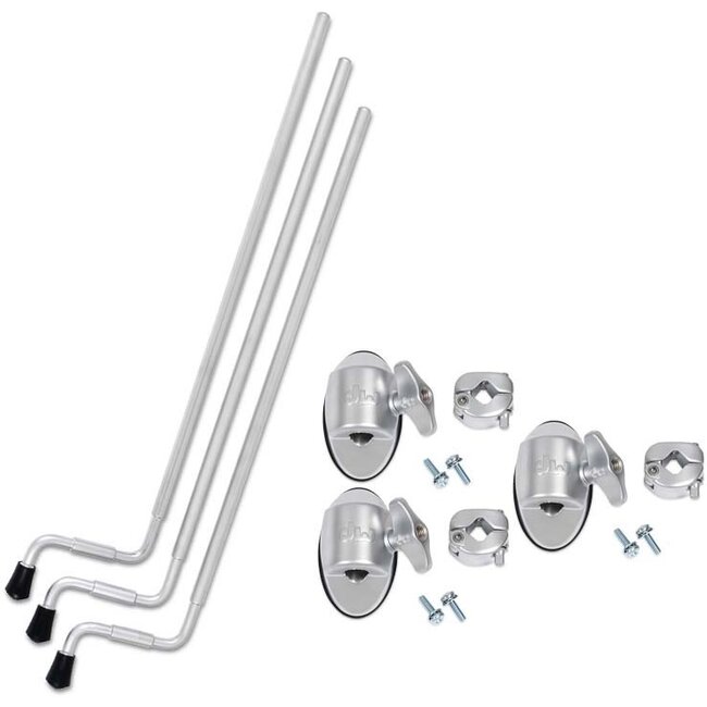 DW - DRSPFLT3SC2 - Tom Legs, 3Pk, TB-12, Satin Chrome