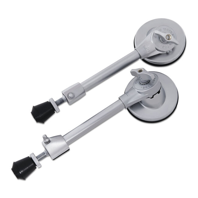 DW - DRSP1220SC - Bass Drum Spur Set (Pair) - Satin Chrome