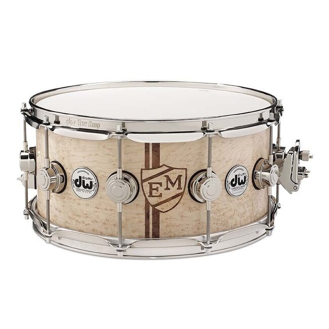DW - DREX6514SSK-MA - Monogram Snare Lacquer Nickel Hardware, Bubinga Crest