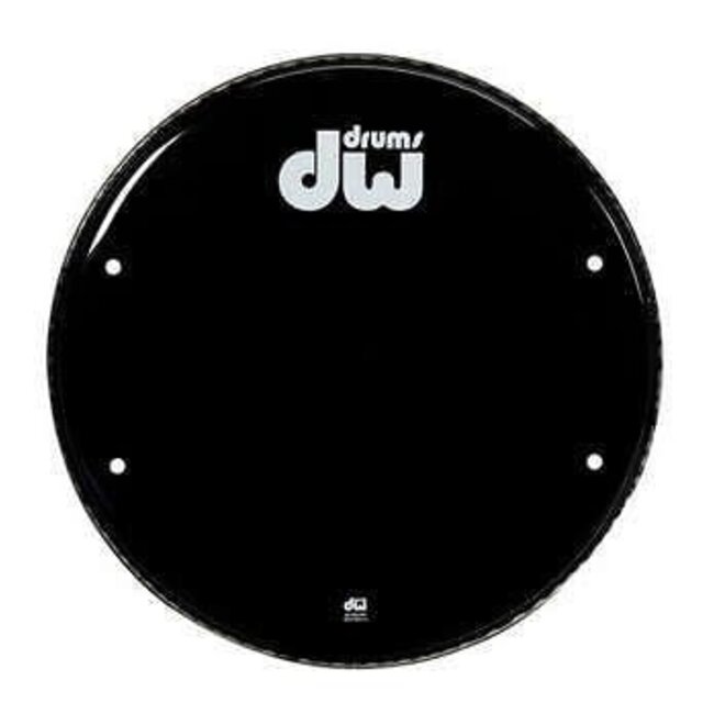 DW - DRDHGB24K - 24" Gloss Black Bass Drum Head